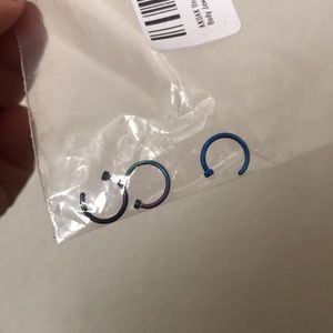 Hoop nose ring, never used, never tried on